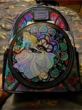Loungefly Aurora Holographic Mini Backpack - Iridescent Multi